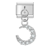 Argent Lune Diamant - Charm bracelet italien Luna Charms