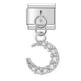 Argent Lune Diamant - Charm bracelet italien Luna Charms