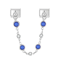 Charm Chaîne Argent Bleu